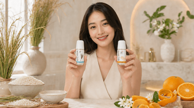 Rice Ferment vs. Orange Peel Deodoran